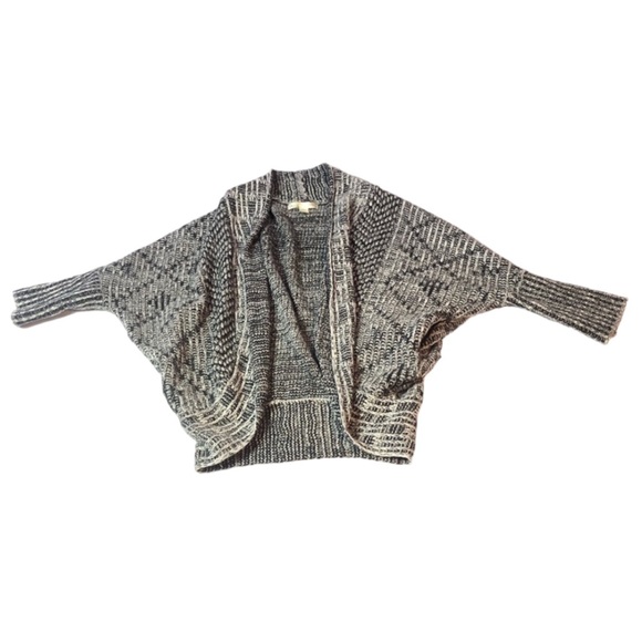 Kaisely  Wool Sweater Over Coat White Black Gray - Picture 1 of 4